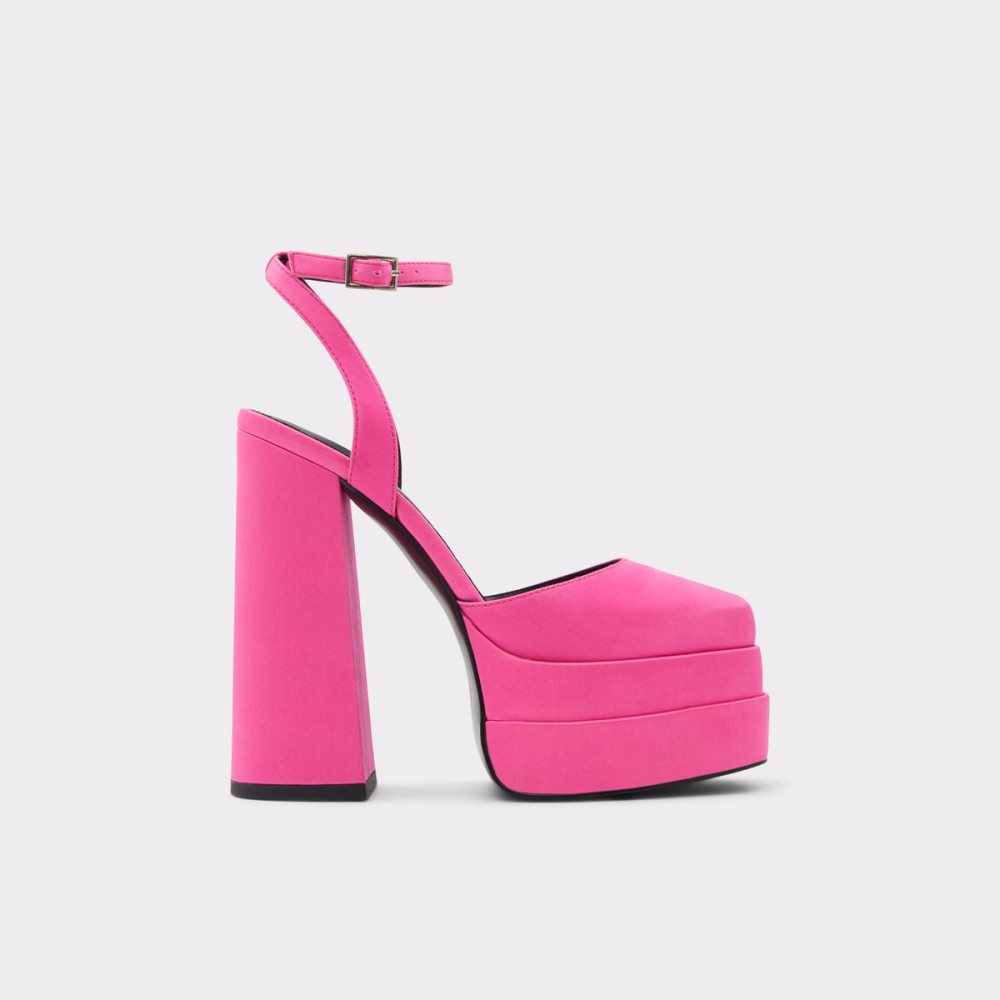 Light Pink Aldo Kersaudy Strap Heeled - Plateforme Platform Shoes | 45VIKRTQU