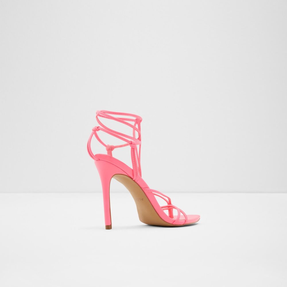 Light Pink Aldo Lona Strappy Heeled Sandal - Stiletto Sandals | 93PGZJASB