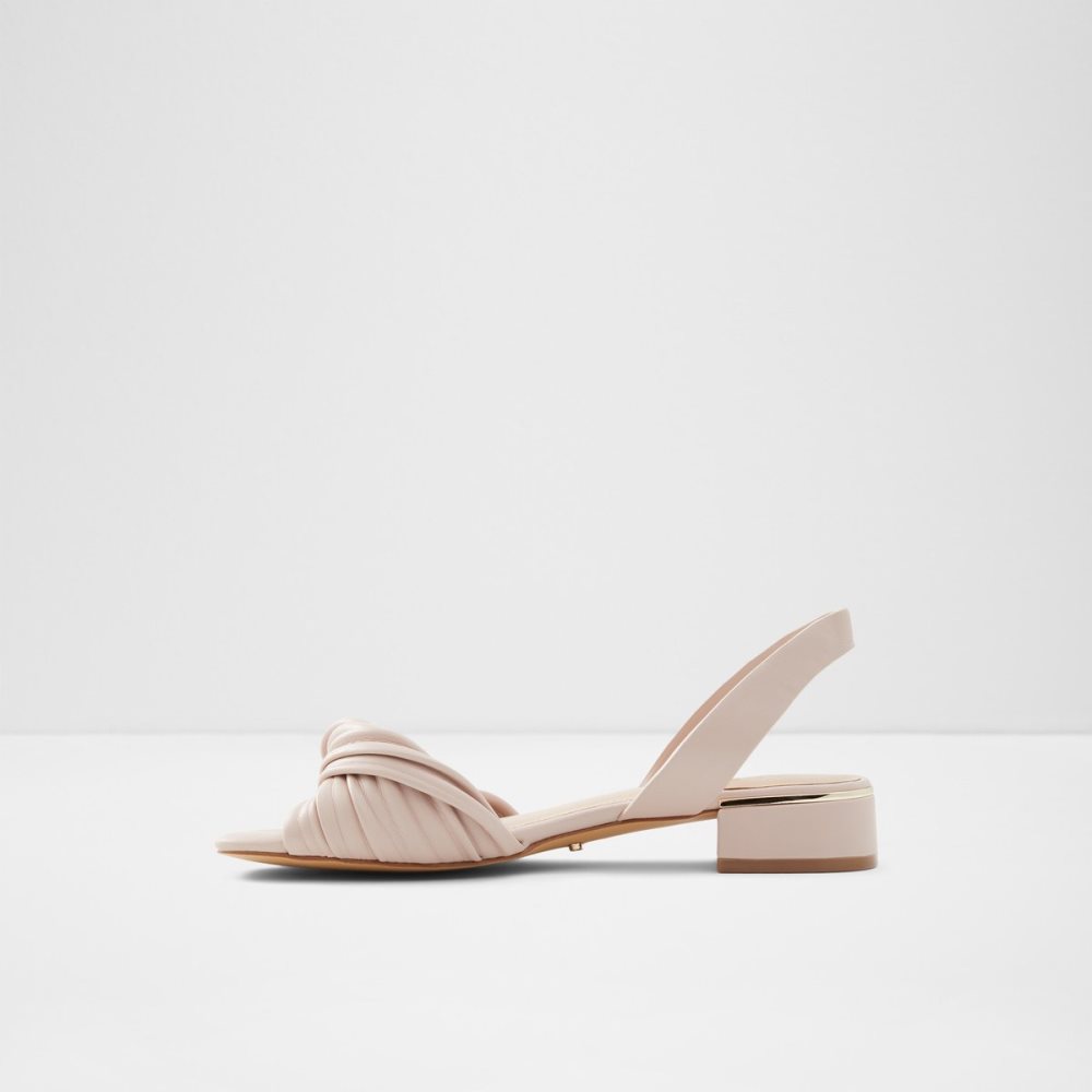 Light Pink Aldo Nabila Slide Sandal Block Heels | 08JDTLXAV