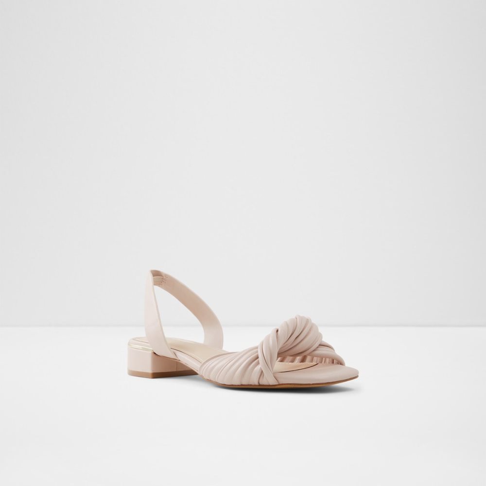 Light Pink Aldo Nabila Slide Sandal Block Heels | 08JDTLXAV