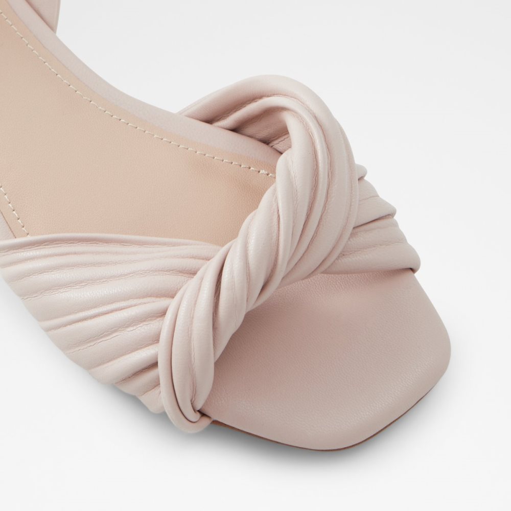 Light Pink Aldo Nabila Slide Sandal Block Heels | 08JDTLXAV