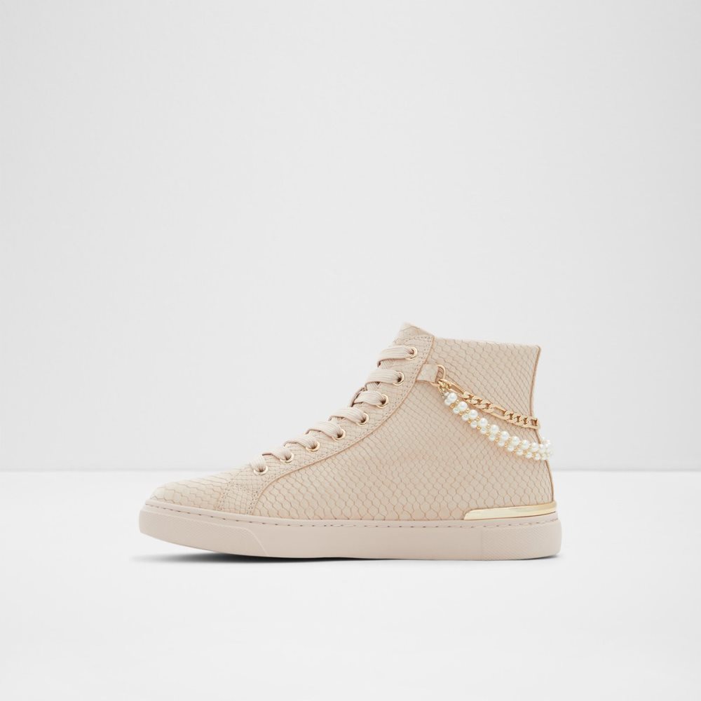 Light Pink Aldo Perola High Top Sneakers | 62VENXZPQ