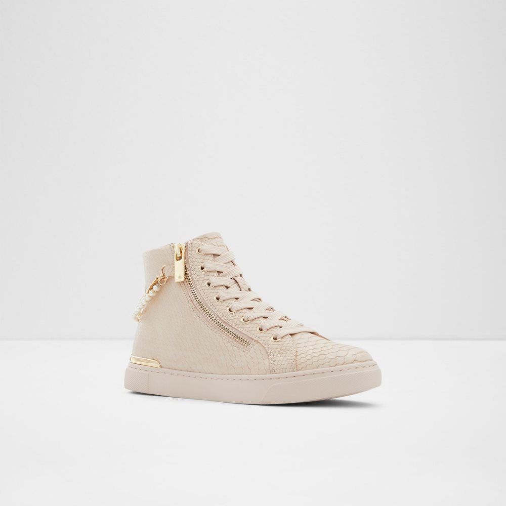 Light Pink Aldo Perola High Top Sneakers | 62VENXZPQ