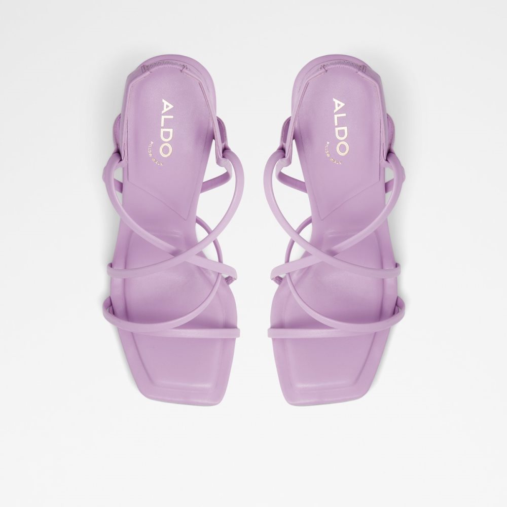 Light Purple Aldo Amilia Strappy Heeled Sandal Sandals | 01XUPMNKV