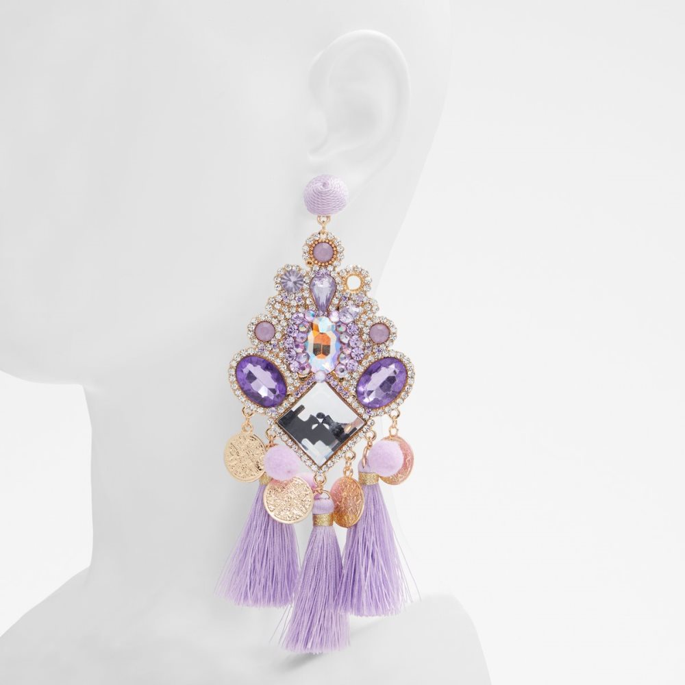 Light Purple Aldo Escanaba Chandelier Earrings | 04BQYDPJA