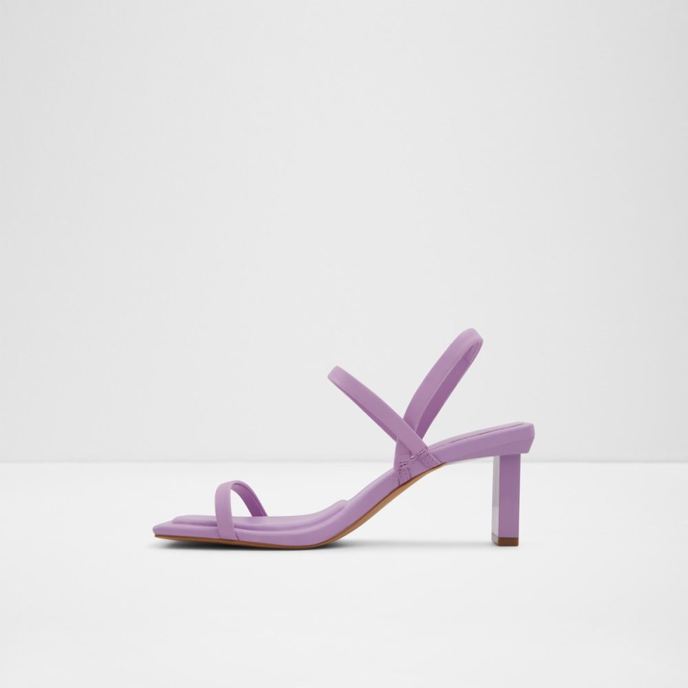 Light Purple Aldo Lokurr Sling Back Heeled Sandal Sandals | 38VXMNLUO