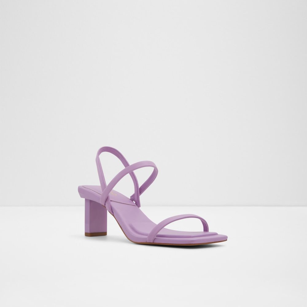 Light Purple Aldo Lokurr Sling Back Heeled Sandal Sandals | 38VXMNLUO