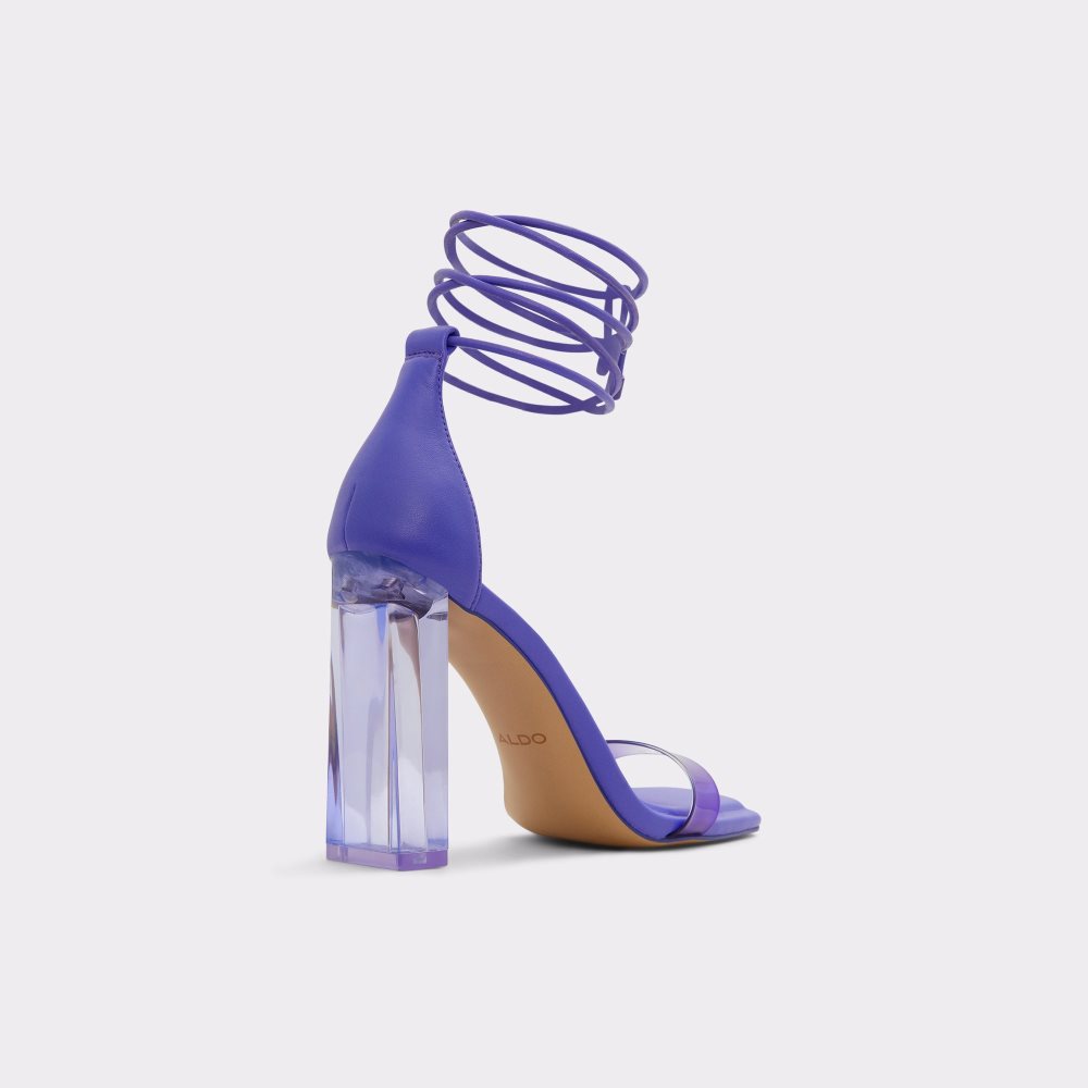 Light Purple Aldo Onardonita Heeled Sandal Block Heels | 85JRYOZMH