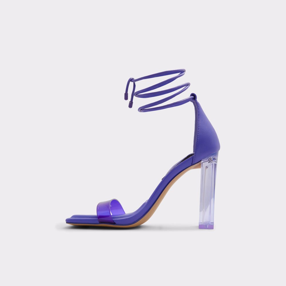 Light Purple Aldo Onardonita Heeled Sandal Block Heels | 85JRYOZMH