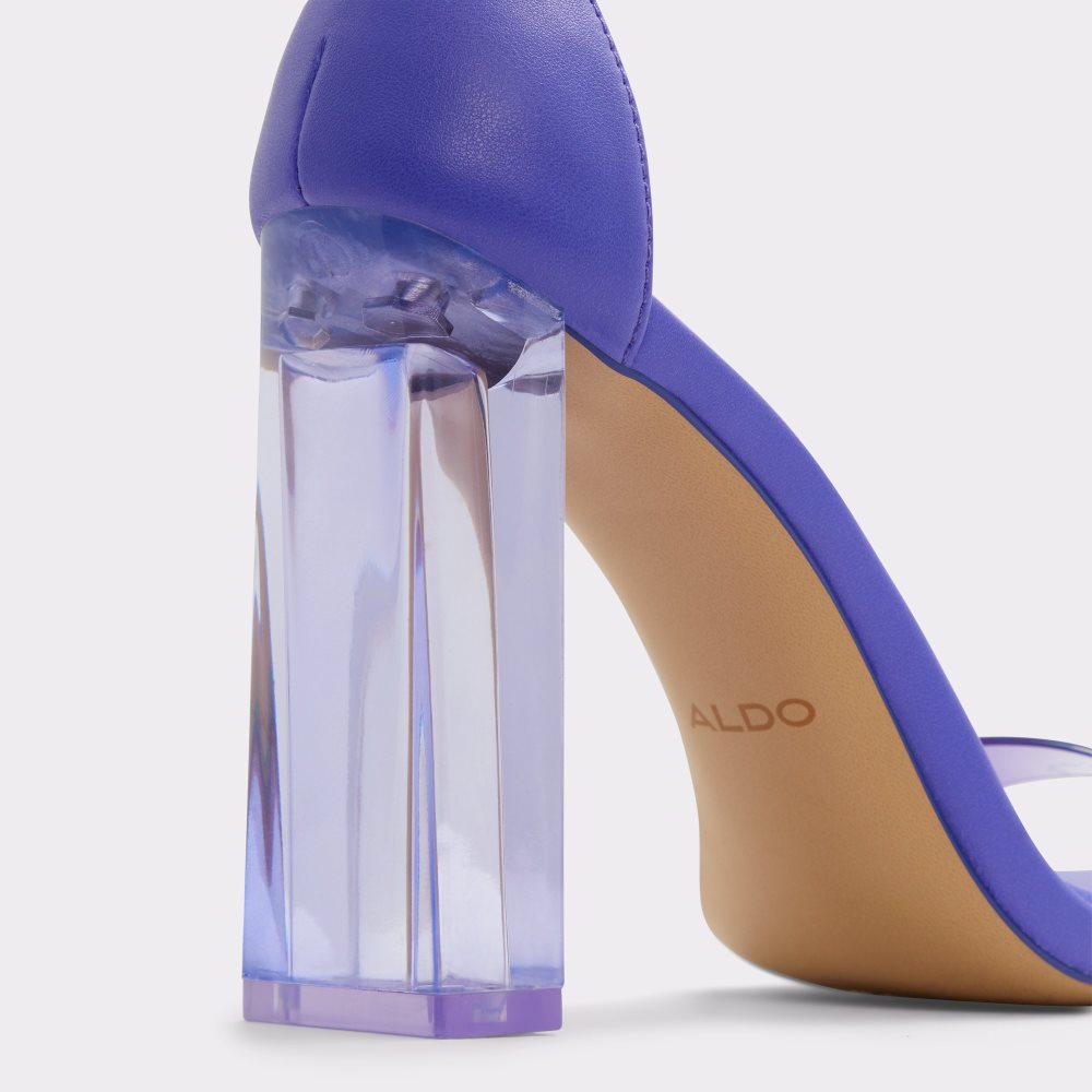 Light Purple Aldo Onardonita Heeled Sandal Block Heels | 85JRYOZMH