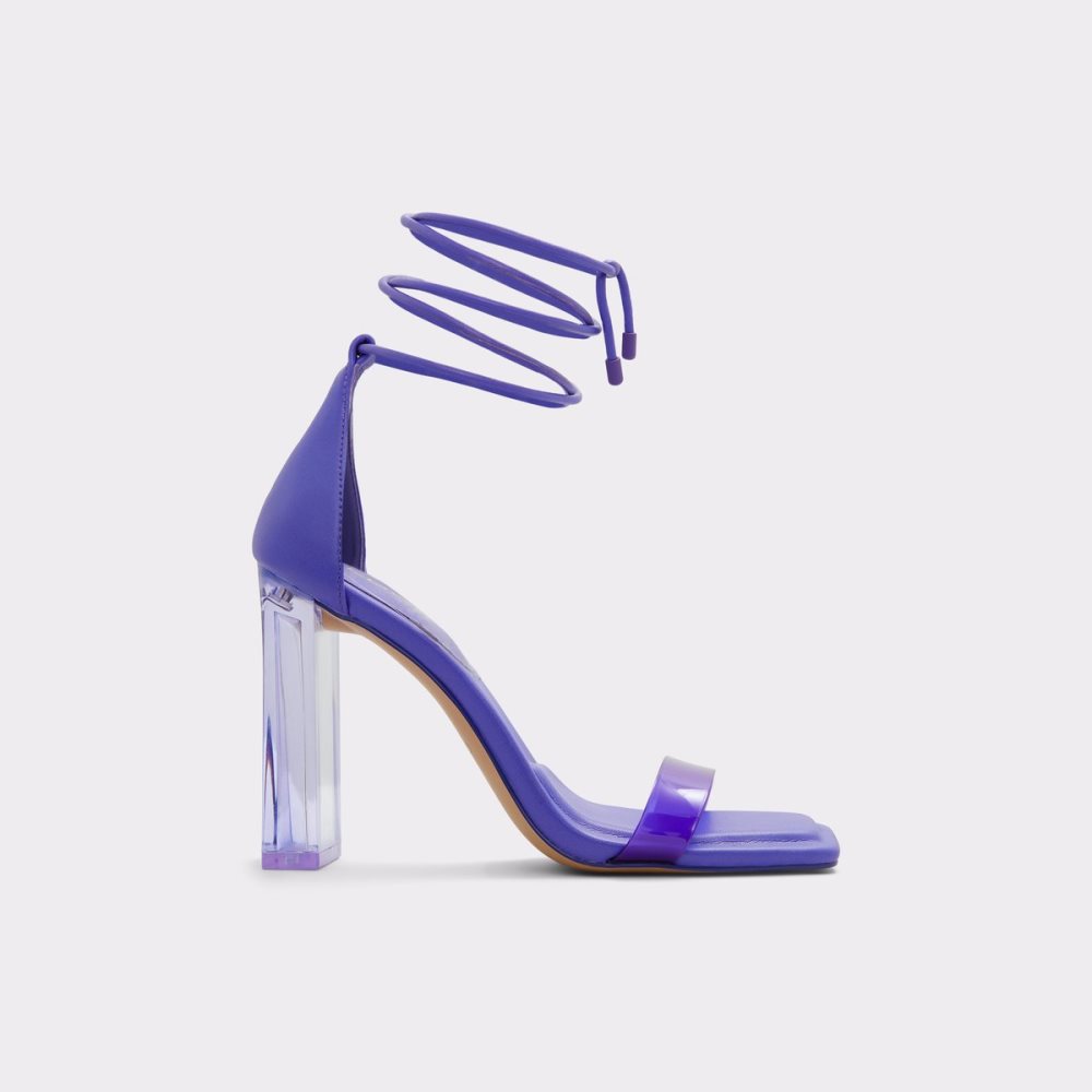 Light Purple Aldo Onardonita Heeled Sandal Block Heels | 85JRYOZMH