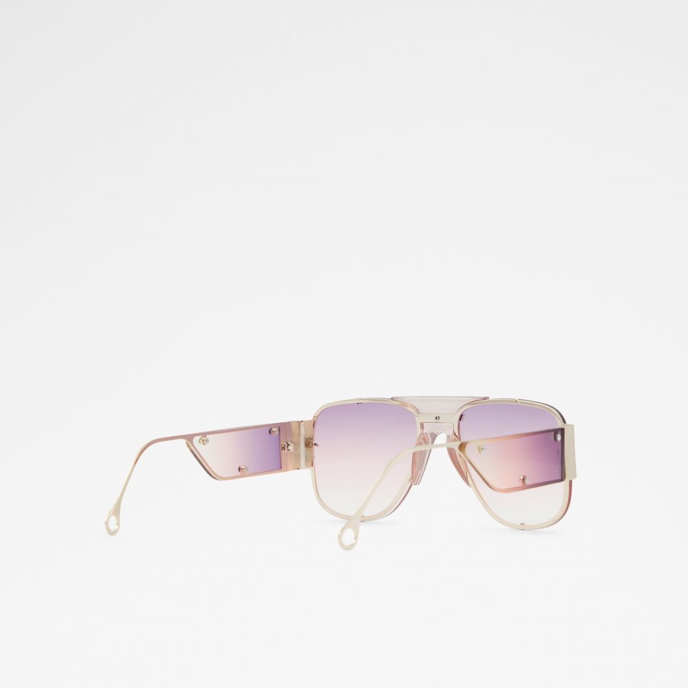 Light Purple Aldo Qei Aviator Sunglasses | 86SKNZUBO