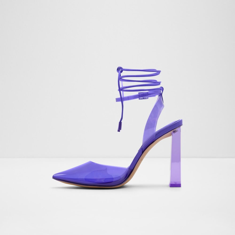 Light Purple Aldo Tilah Strappy Heeled Block Heels | 52LGHCQRT