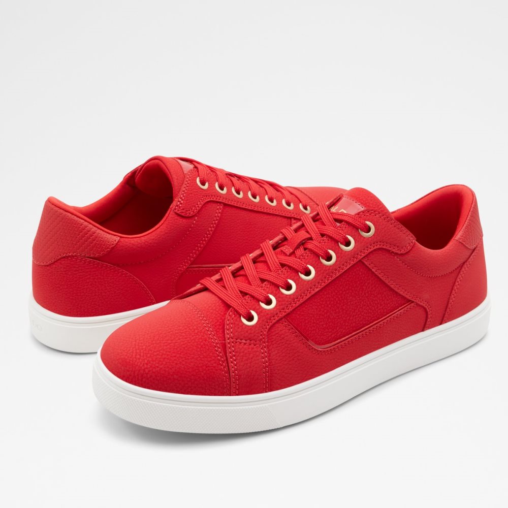 Light Red Aldo Popstep High Top - Cup Sole Sneakers | 02SCMRKJW