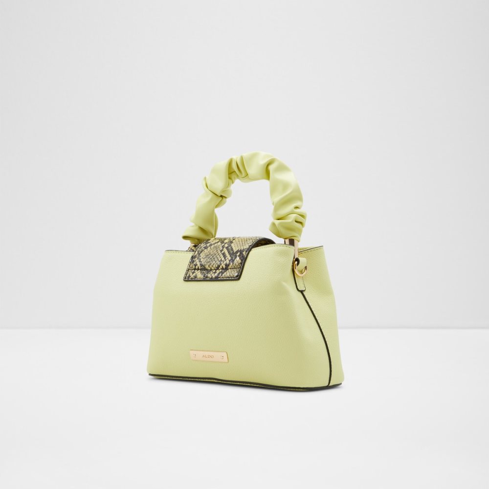 Light Yellow Aldo Snakie Top Handle Handbag | 98UJVDEGS