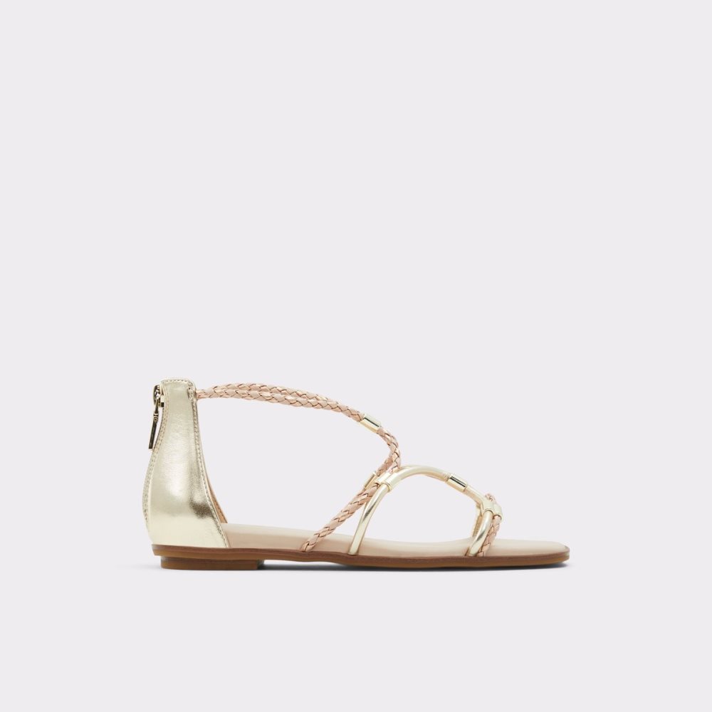 Metal Multicolor Aldo Oceriwenflex Strappy Flat Sandal Sandals | 07ZXQIOWK