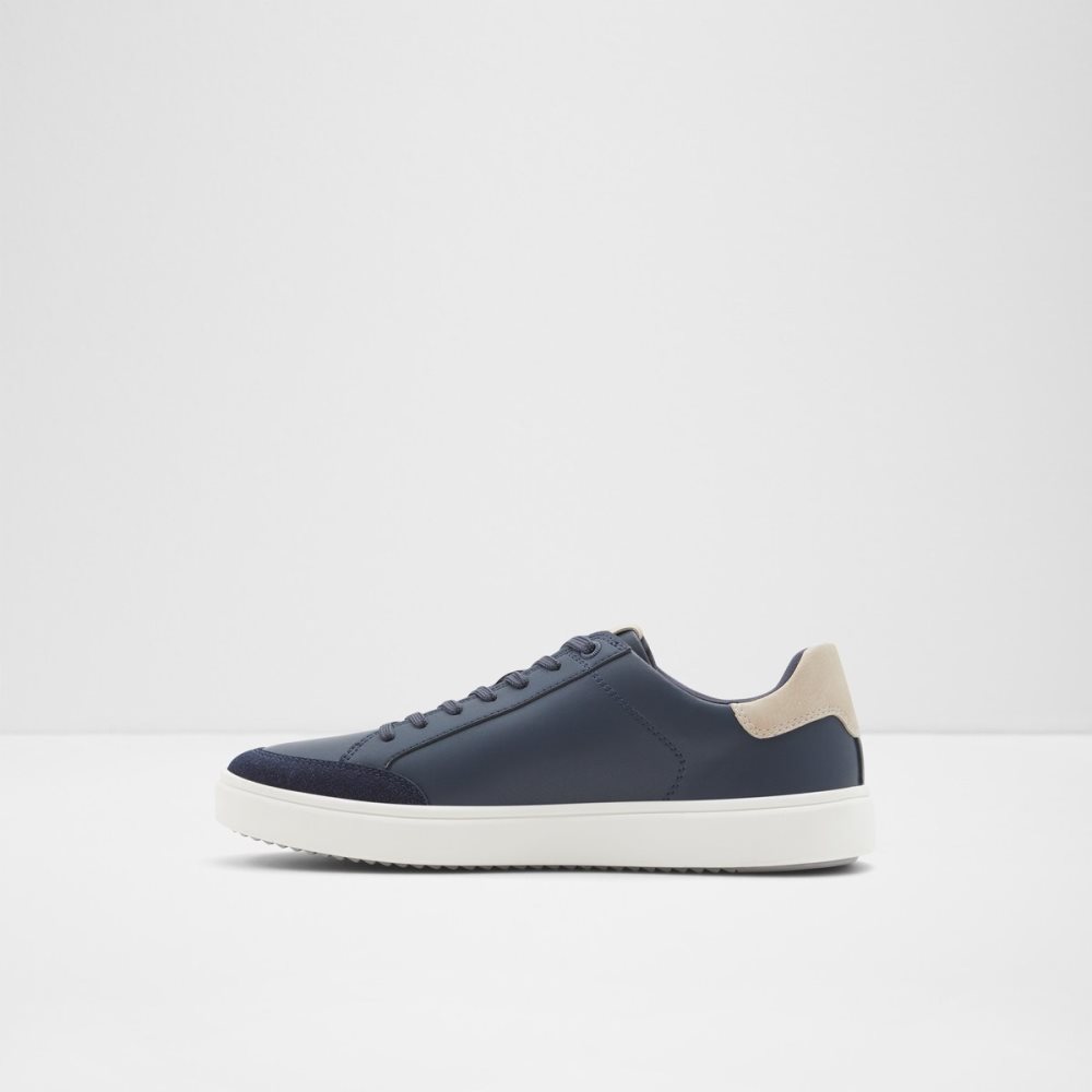 Navy Aldo Courtspec Low Top - Cup Sole Sneakers | 05EAJBGLH