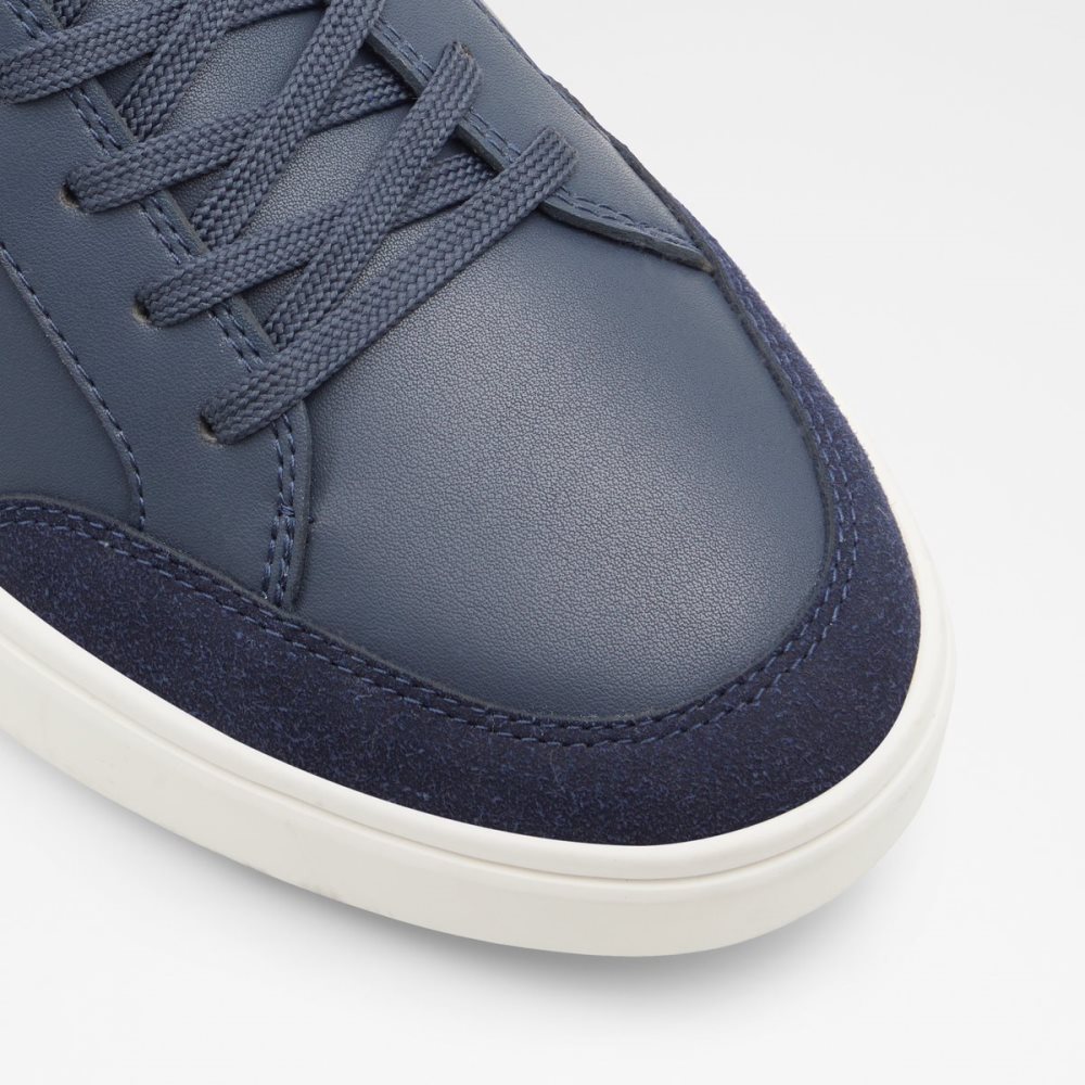 Navy Aldo Courtspec Low Top - Cup Sole Sneakers | 05EAJBGLH