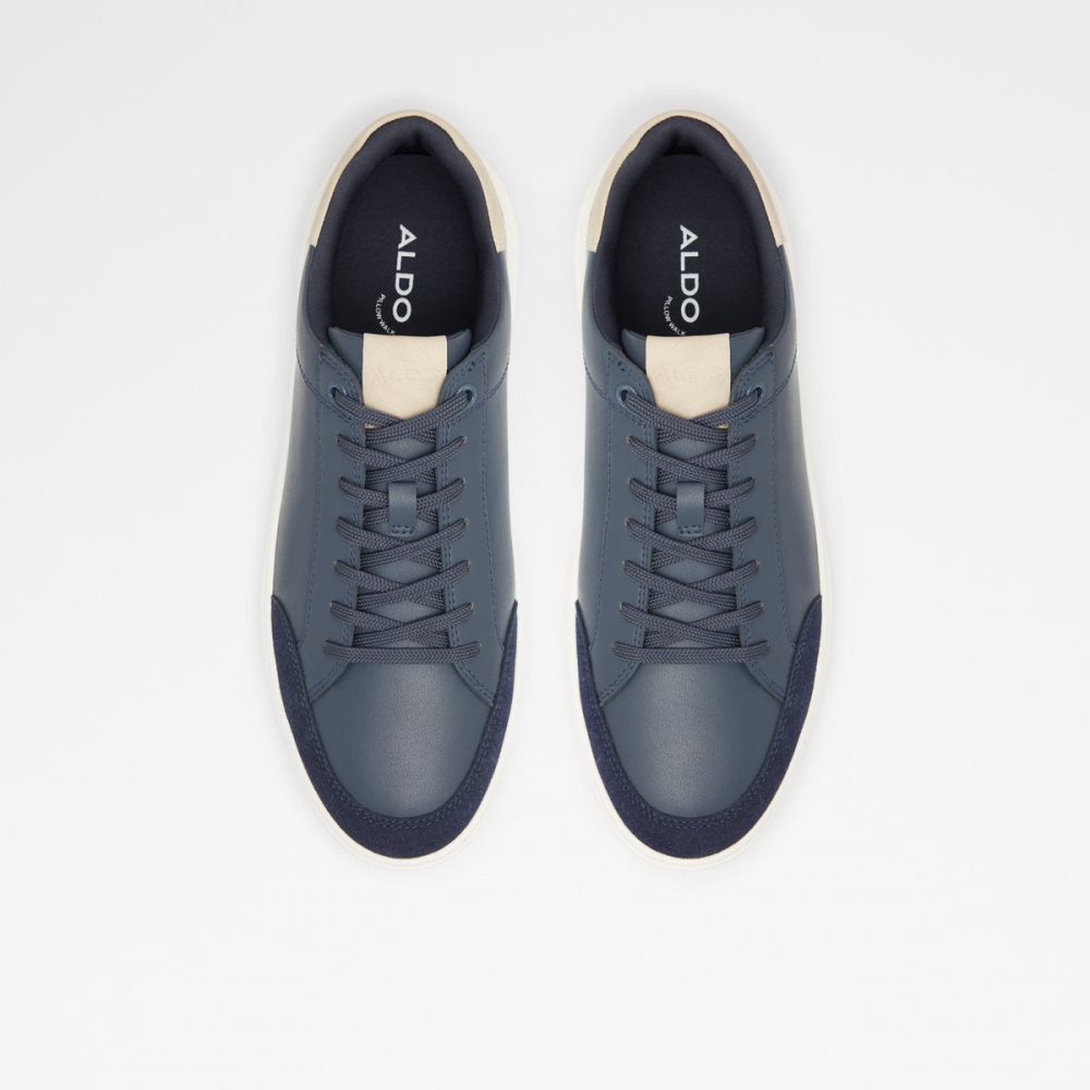 Navy Aldo Courtspec Low Top - Cup Sole Sneakers | 05EAJBGLH