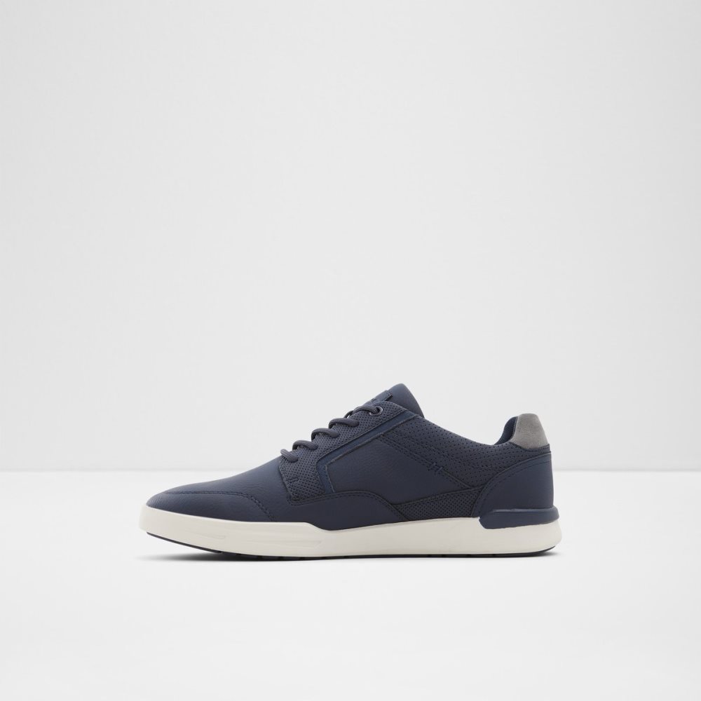 Navy Aldo Edelian Low Top Sneakers | 68QAGWLIN