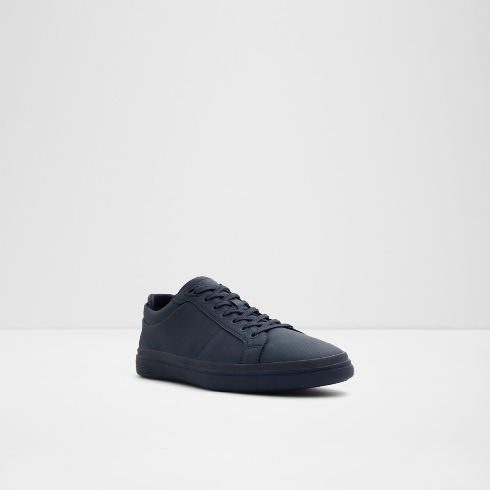 Navy Aldo Finespec Low Top - Cup Sole Sneakers | 74HRXKICJ