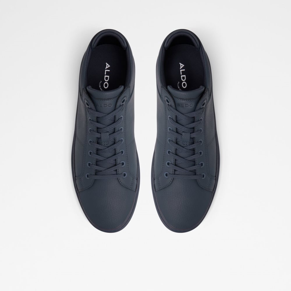 Navy Aldo Finespec Low Top - Cup Sole Sneakers | 74HRXKICJ