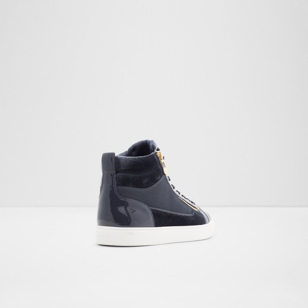 Navy Aldo Popstar High Top - Cup Sole Sneakers | 26VCONSTU