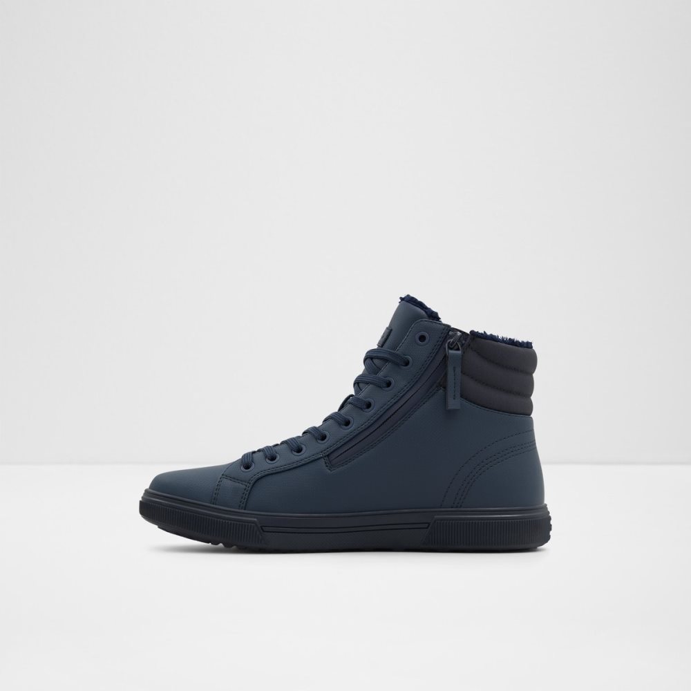 Navy Aldo Preralith Lace-up - Cup Sole Lace Up Boots | 67DTEJPUV