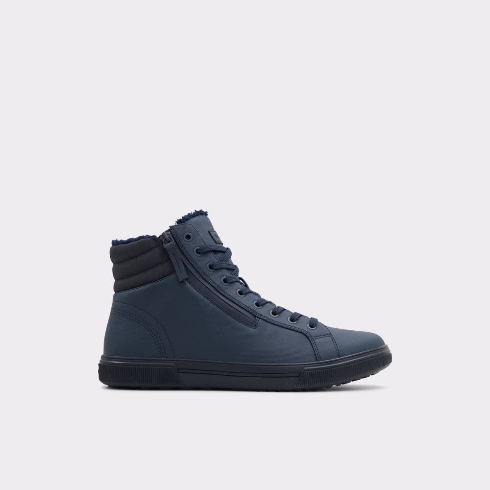 Navy Aldo Preralith Lace-up - Cup Sole Lace Up Boots | 67DTEJPUV