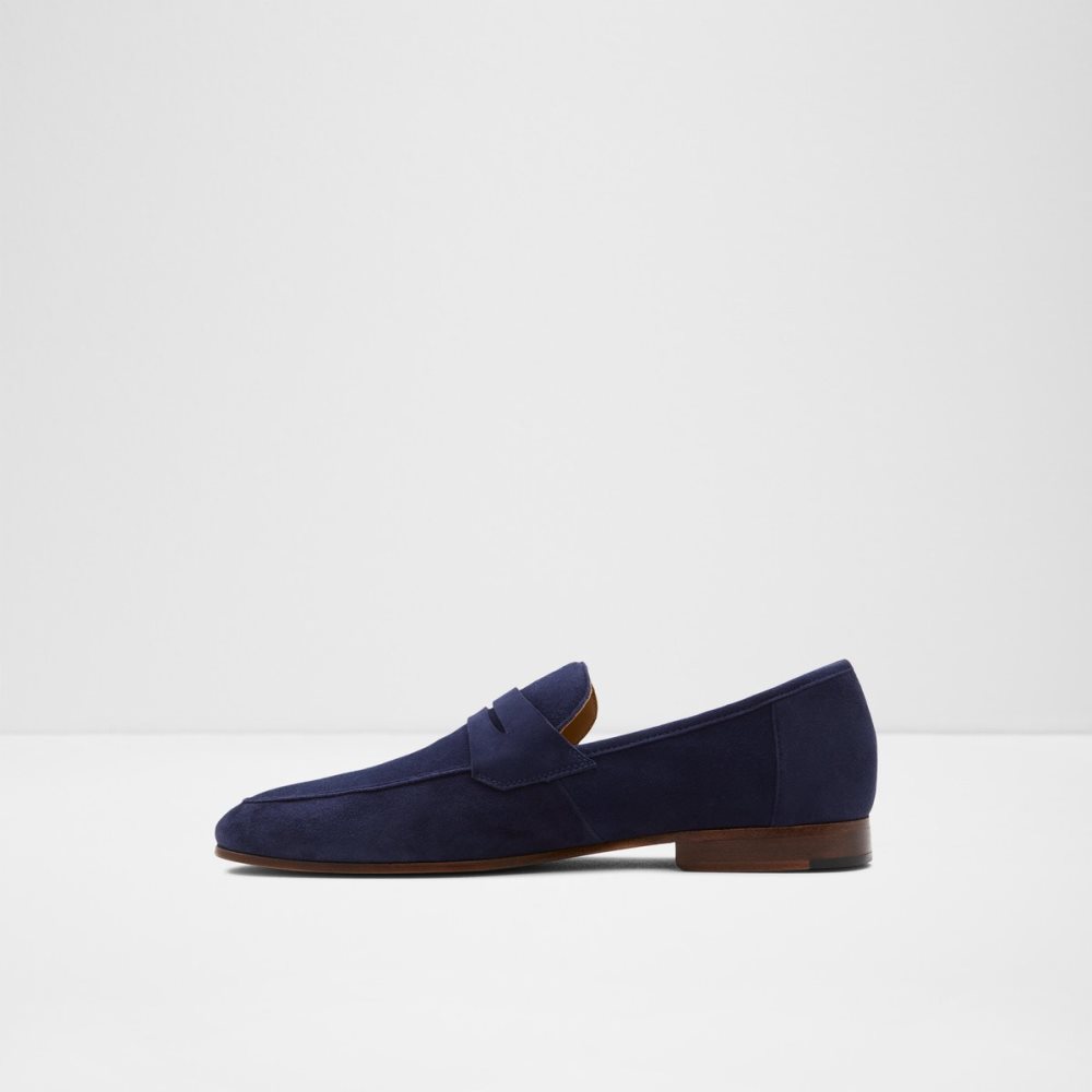 Navy Aldo Welsh Loafers | 58APVJGTL