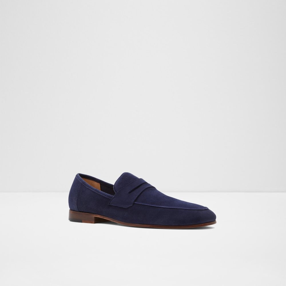 Navy Aldo Welsh Loafers | 58APVJGTL