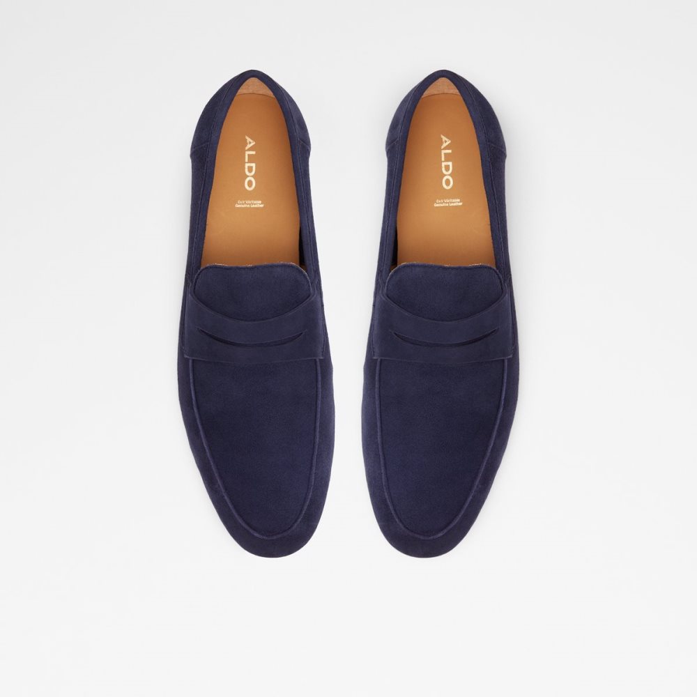 Navy Aldo Welsh Loafers | 58APVJGTL