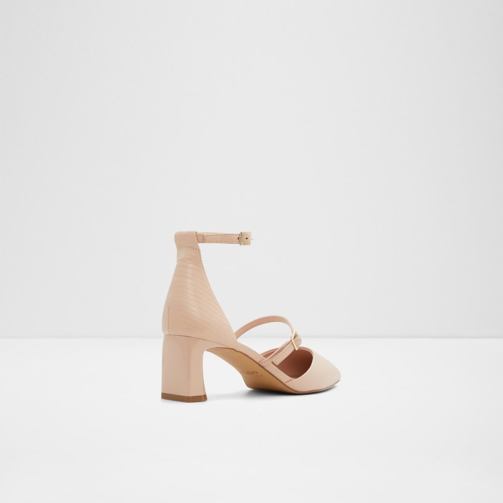 Pink Aldo Collette Strappy Heeled Block Heels | 61DATOMZL