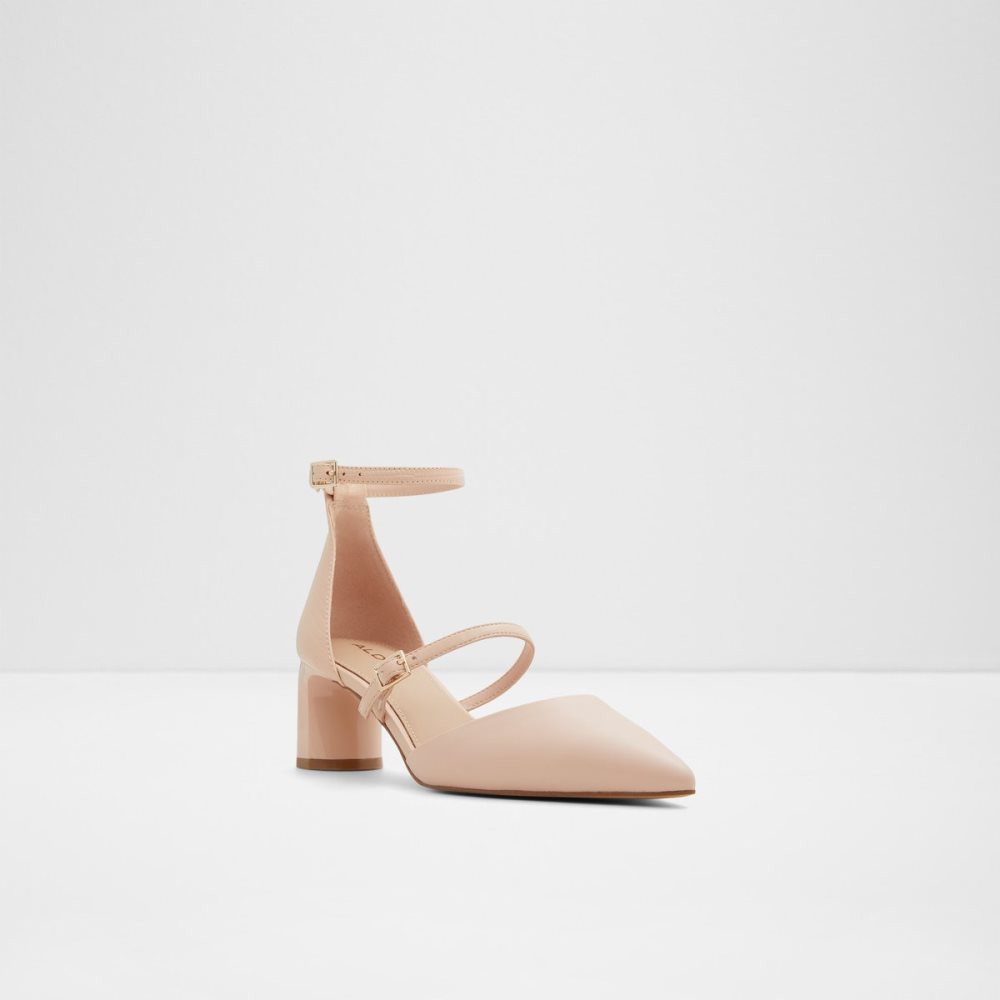 Pink Aldo Collette Strappy Heeled Block Heels | 61DATOMZL