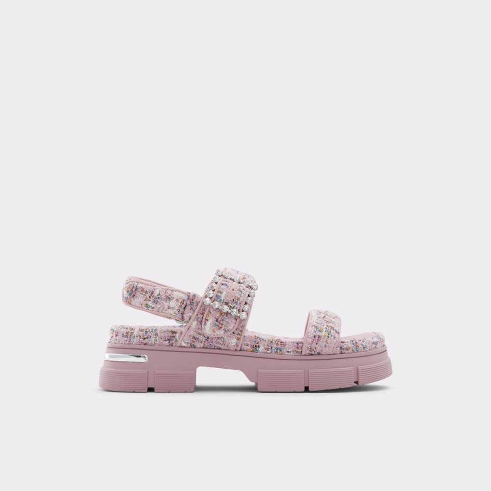 Pink Aldo Corinne Flat Sandal - Lug Sole Sandals | 93OYGBEDK