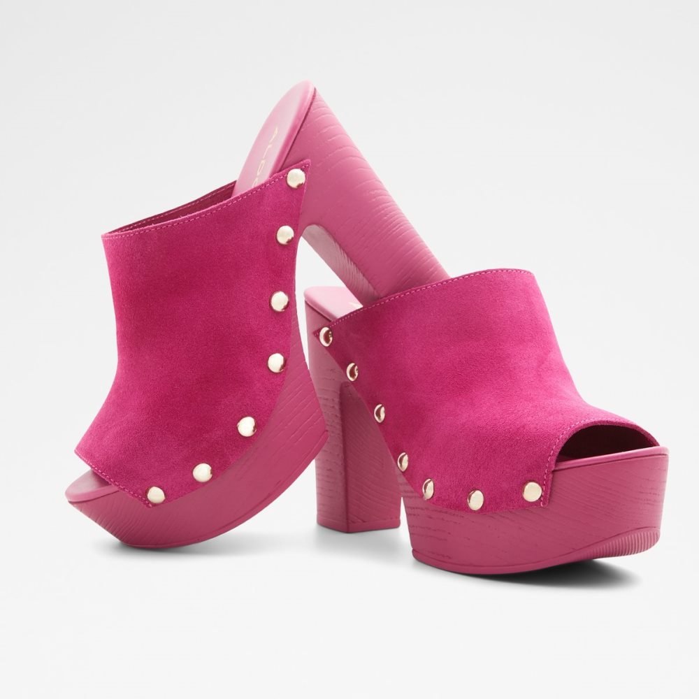 Pink Aldo Drenania Heeled Mule - Plateforme Platform Shoes | 86RMKTCAY