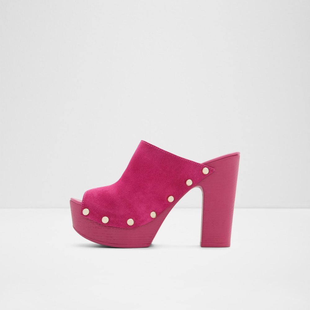 Pink Aldo Drenania Heeled Mule - Plateforme Platform Shoes | 86RMKTCAY