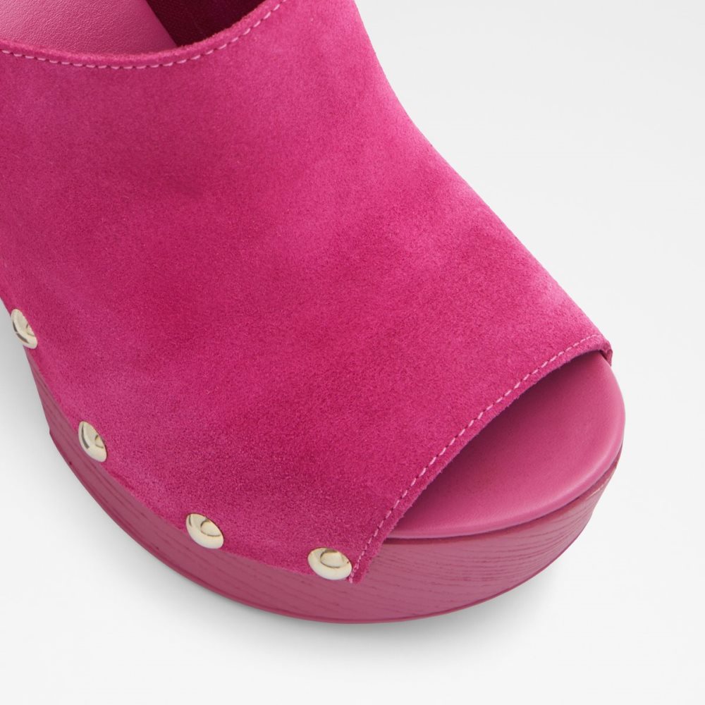 Pink Aldo Drenania Heeled Mule - Plateforme Platform Shoes | 86RMKTCAY