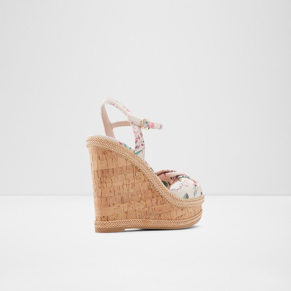 Pink Aldo Florenna Wedge Sandal - Wedge Sandals | 38QHLNIPK