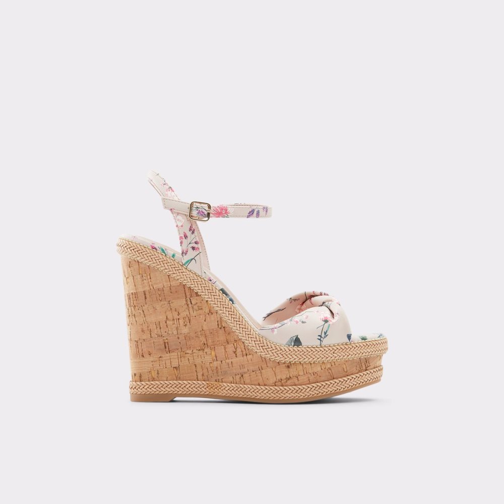 Pink Aldo Florenna Wedge Sandal - Wedge Sandals | 38QHLNIPK