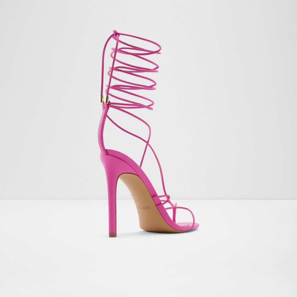 Pink Aldo Glaosa Strappy Heeled Sandal - Stiletto Sandals | 96DTMRYOP