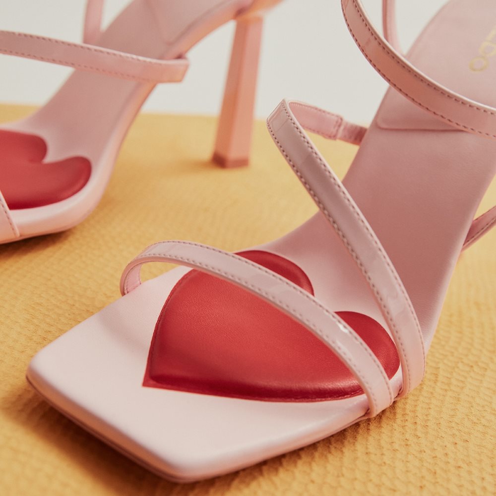 Pink Aldo Luvly Strappy High Sandal - Stiletto Heels | 53IRSWQMC