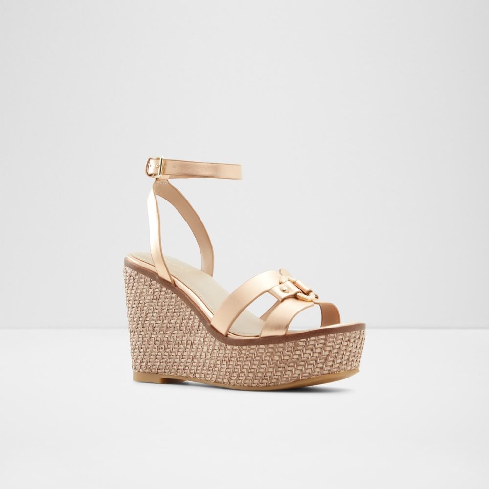 Pink Aldo Onan Wedge Sandal - Wedge Sandals | 18IWBXJNT