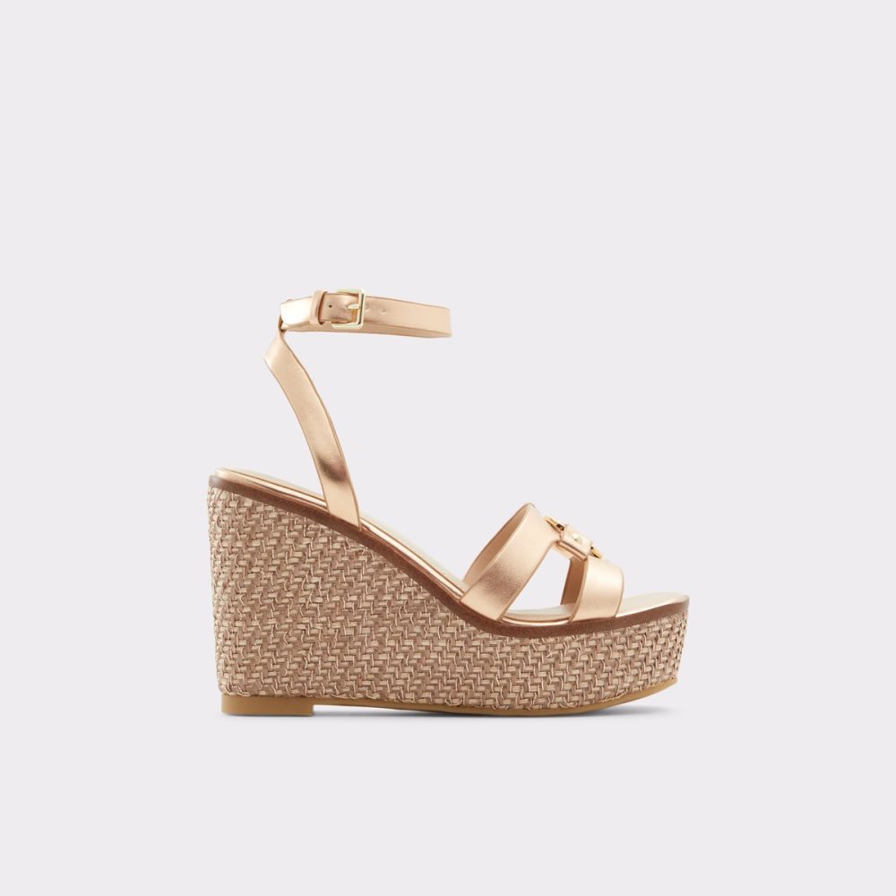 Pink Aldo Onan Wedge Sandal - Wedge Sandals | 18IWBXJNT