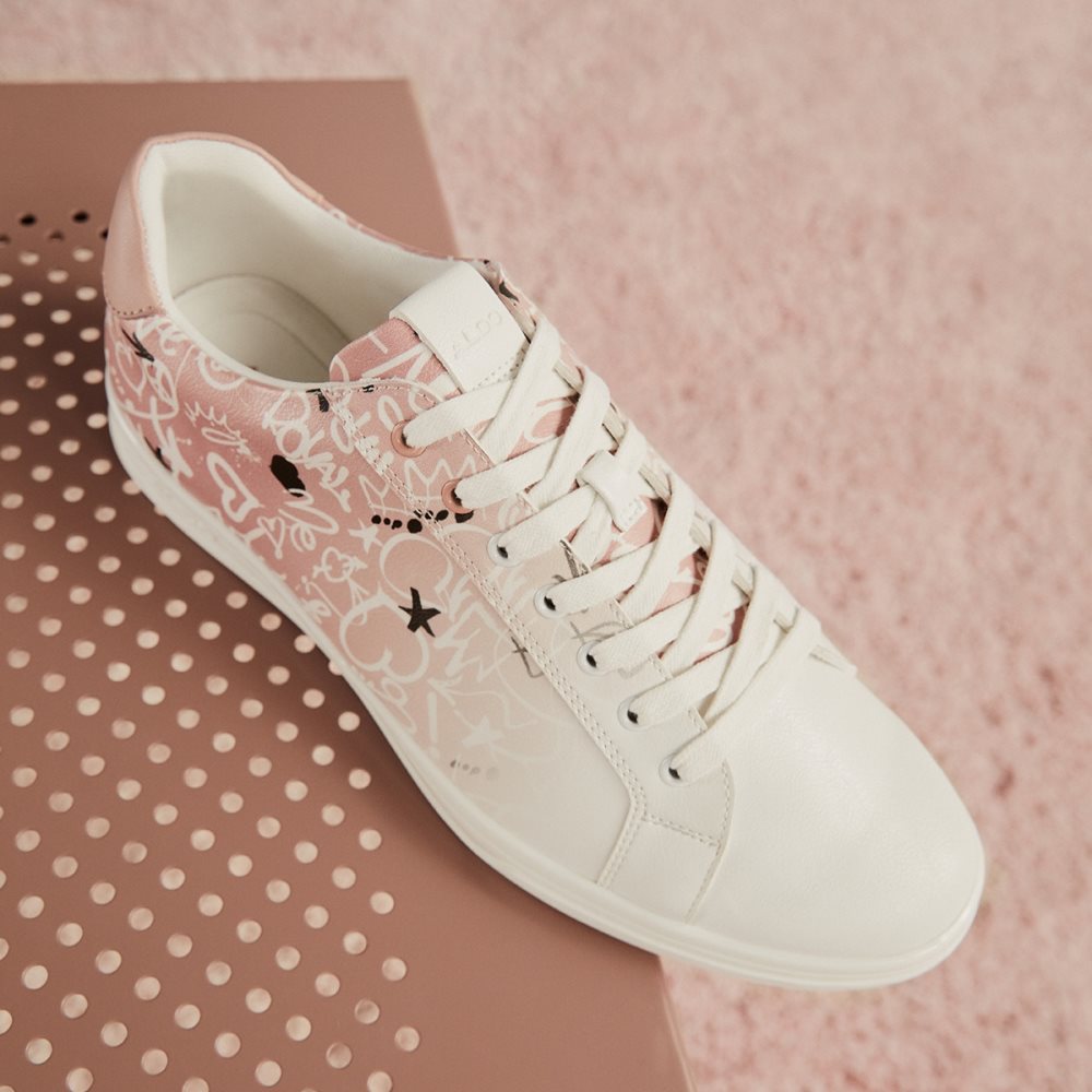 Pink Aldo Solemate Low Top Sneakers | 45QNKYLUW