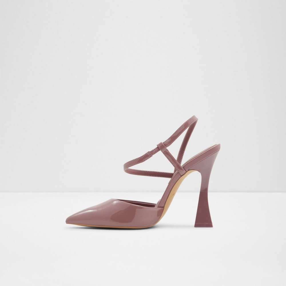 Pink Aldo Zaha Sling Back High Block Heels | 39BUKFDTQ