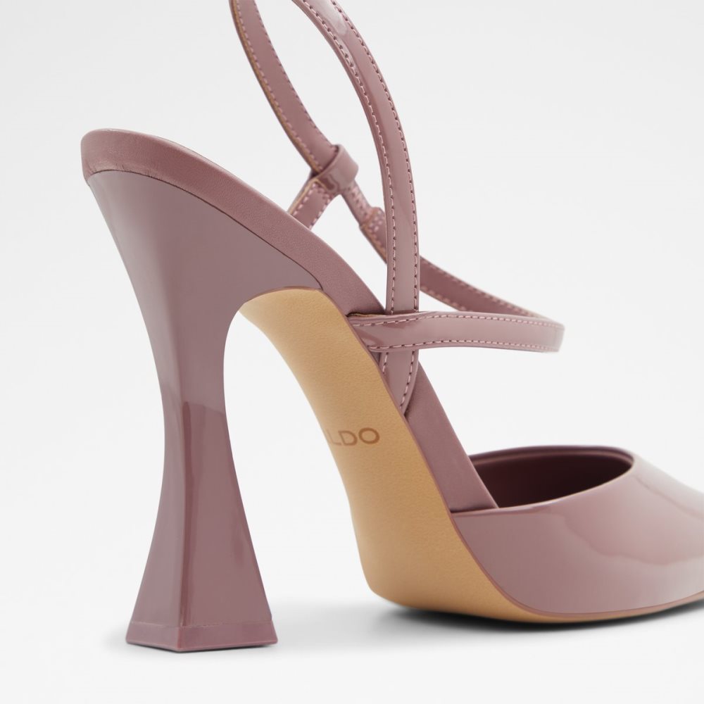 Pink Aldo Zaha Sling Back High Block Heels | 39BUKFDTQ