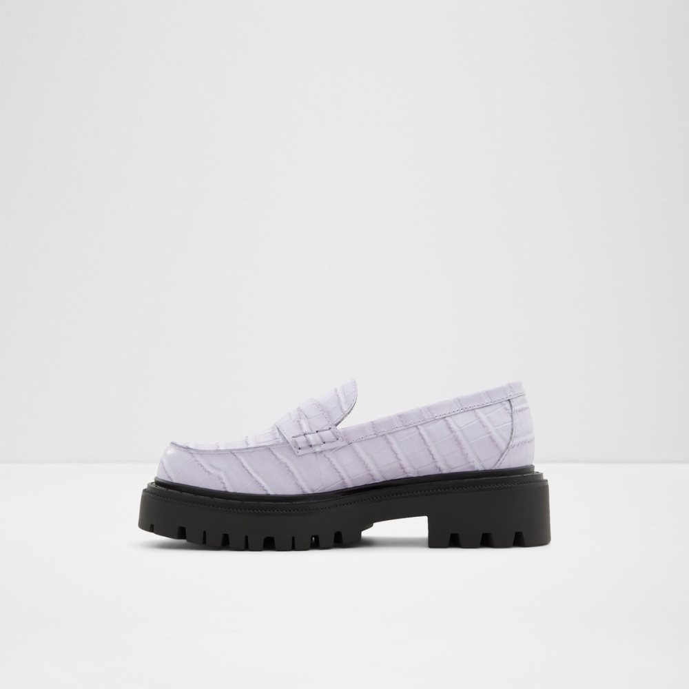 Purple Aldo Bigstrut - Lug Sole Mules | 46IUWOEYB