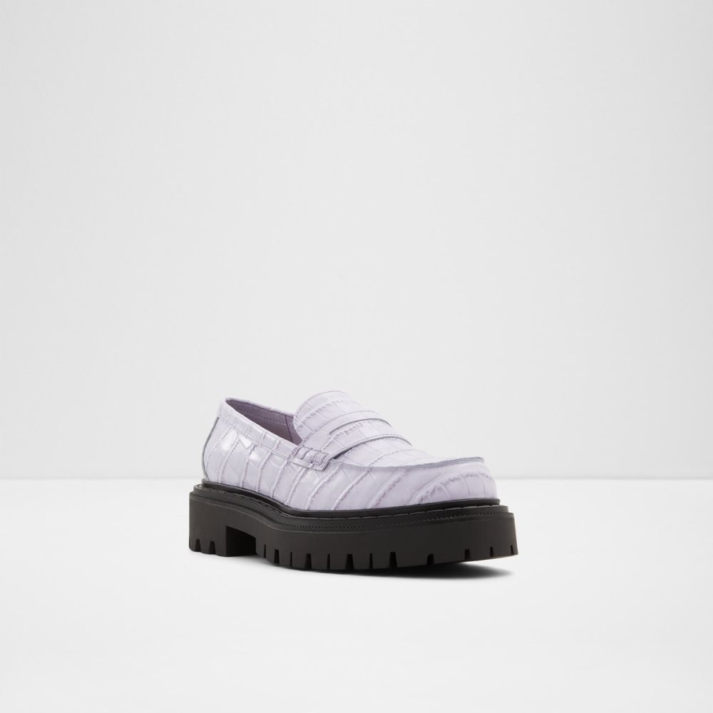 Purple Aldo Bigstrut - Lug Sole Mules | 46IUWOEYB