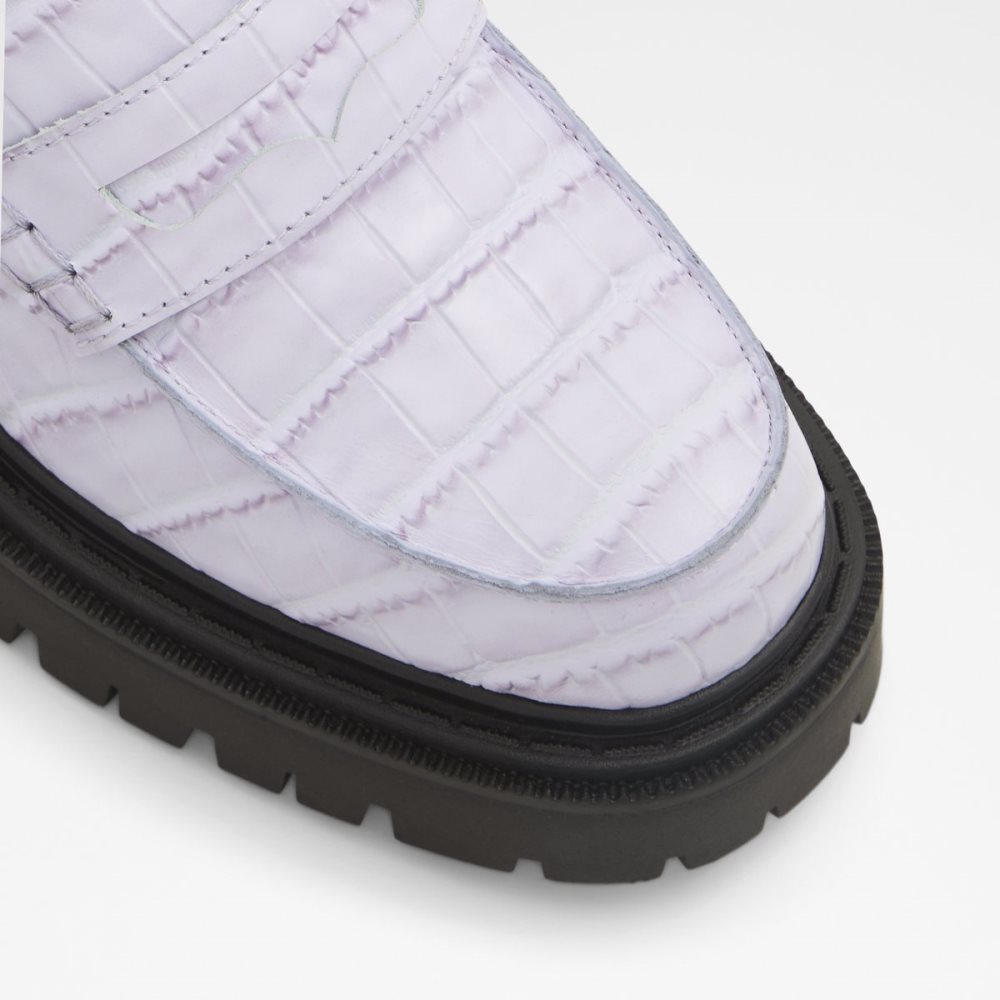 Purple Aldo Bigstrut - Lug Sole Mules | 46IUWOEYB